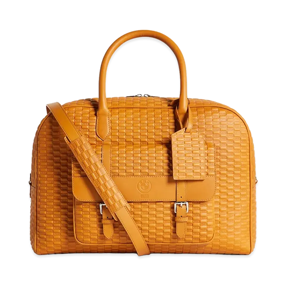 Kith x BMW Leather Overnight Bag "Camel"