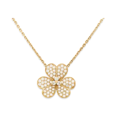 Van Cleef & Arpels Frivole pendant large model "18K Yellow gold/Diamond"