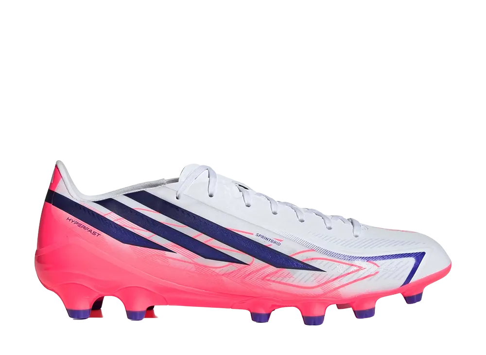 adidas F50 Hyperfast League HG "Cloud White/Solar Purple"