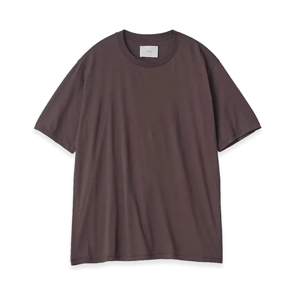 ssstein Suvin Cotton Basic Tee "Dark Brown"