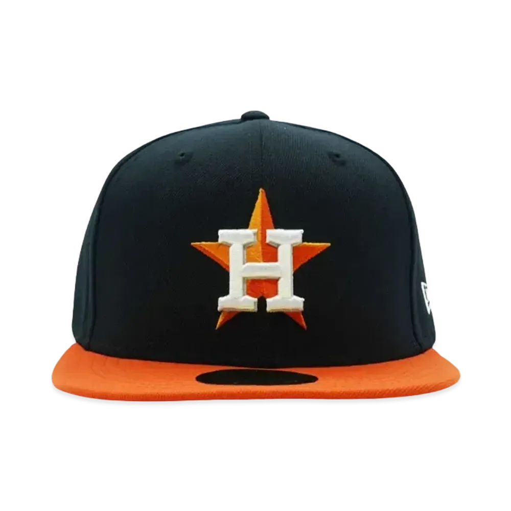 NEW ERA 59FIFTY MLB On-Field Houston Astros Road "NAVY/ORANGE"