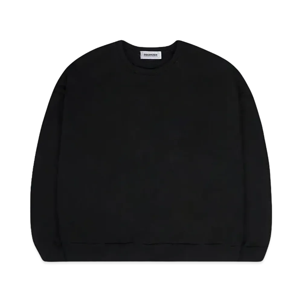 DISCOVERED SHELL STITCH SWEAT "BLACK"