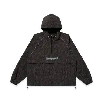 BlackEyePatch Lowercase Logo Python Anorak "Black"
