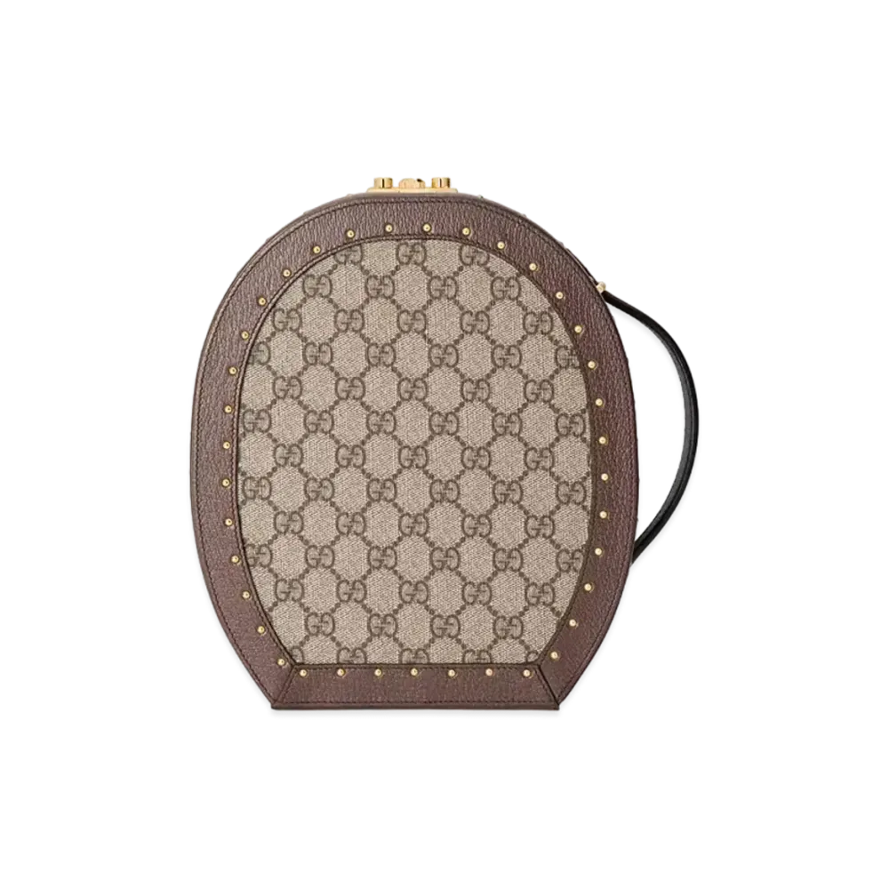 GUCCI Padrock Beats Headphone Case GG Supreme Canvas "Beige/Ebony"