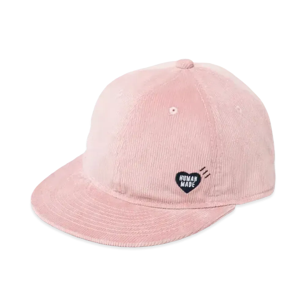 HUMAN MADE 6 PANEL CORDUROY CAP "Pink"