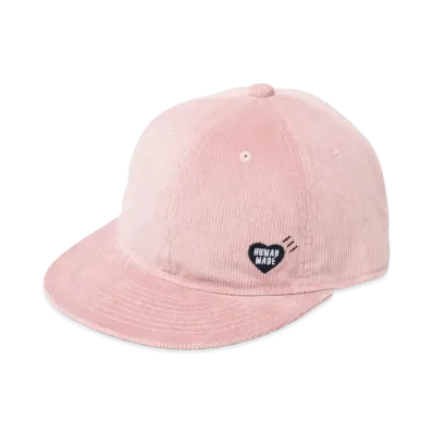 HUMAN MADE 6 PANEL CORDUROY CAP "Pink"