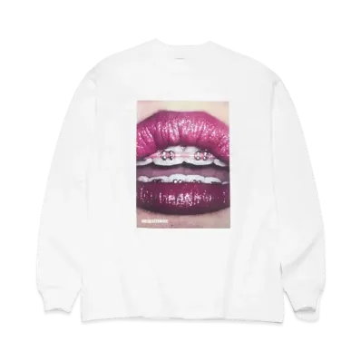 GOD SELECTION XXX LONG SLEEVE T-SHIRT GX-A22-LT-07 "White"