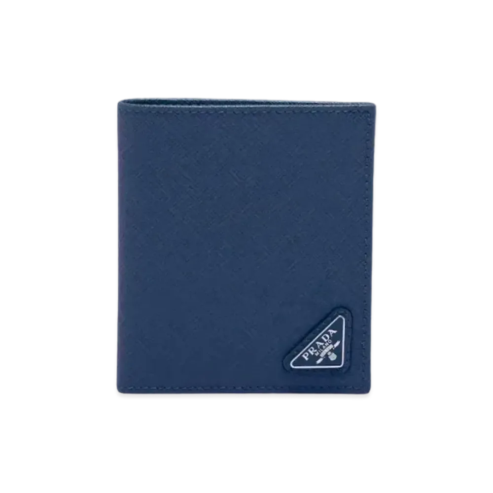 PRADA Saffiano Leather Wallet "Bluette"