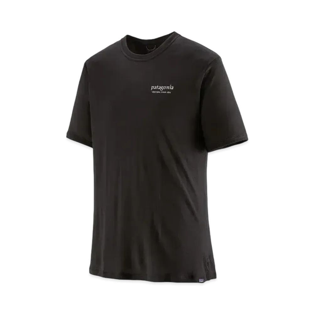 Patagonia Men's Cap Cool Merino Graphic Shirt "Black"