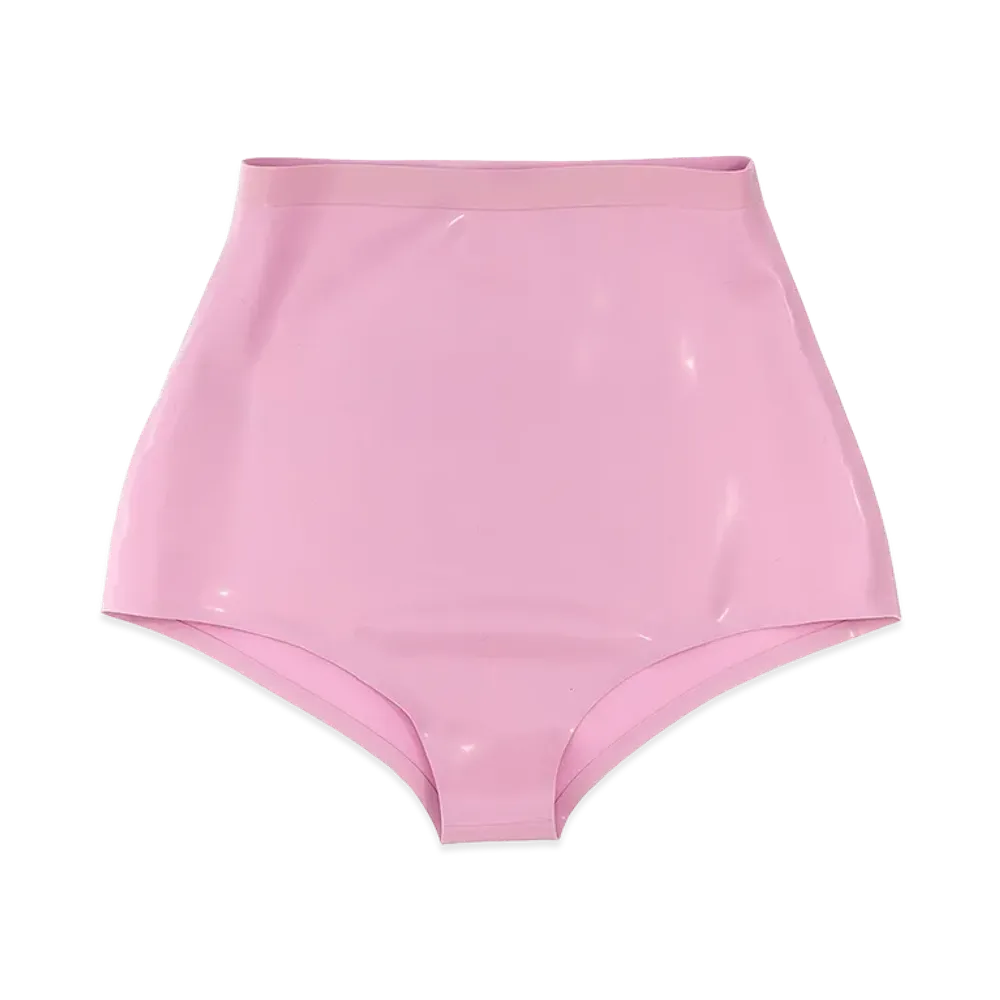 Maison Margiela Latex High Waist Briefs "Pink"
