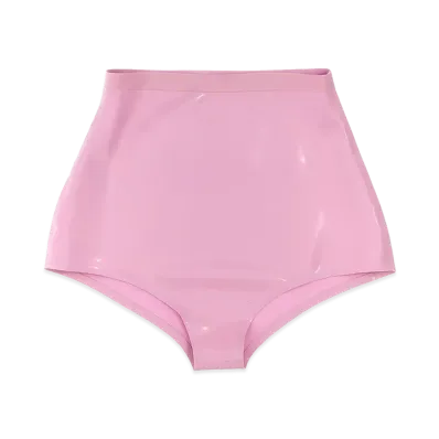 Maison Margiela Latex High Waist Briefs "Pink"