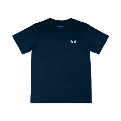 KAWS HOLIDAY Japan Pocket T-Shirt "Navy"