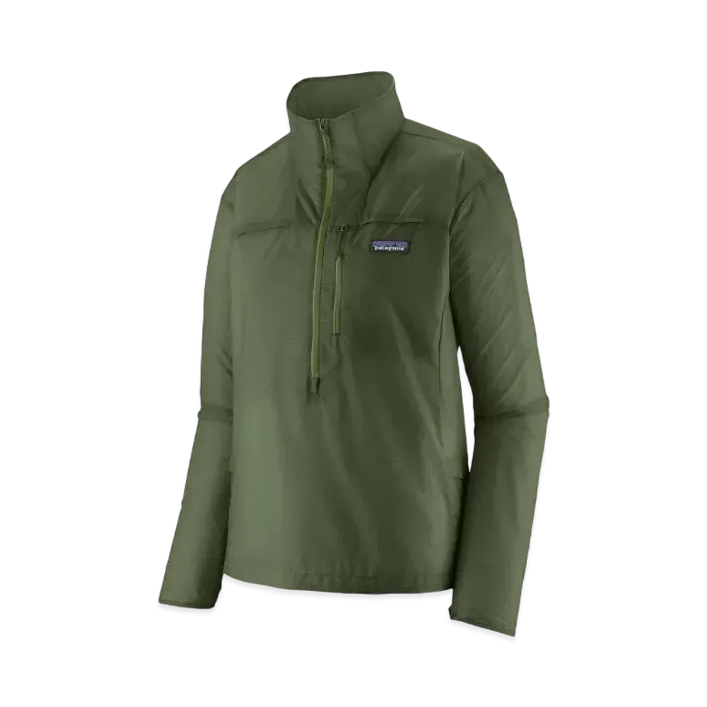 Patagonia Women's Houdini Stash 1/2 Zip Pullover "Terrain Green"