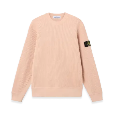 Stone Island 6100056 Organic Cotton Waffle Fleece "Plaster Pink"