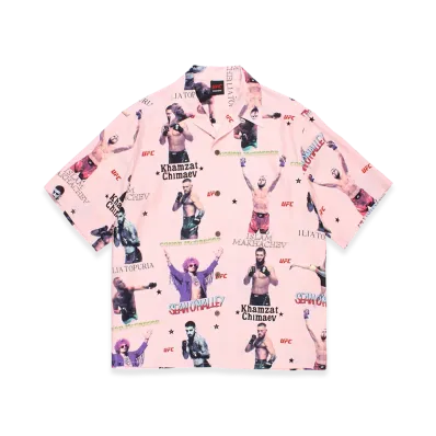 WACKO MARIA x UFC Hawaiian Shirt "Pink"