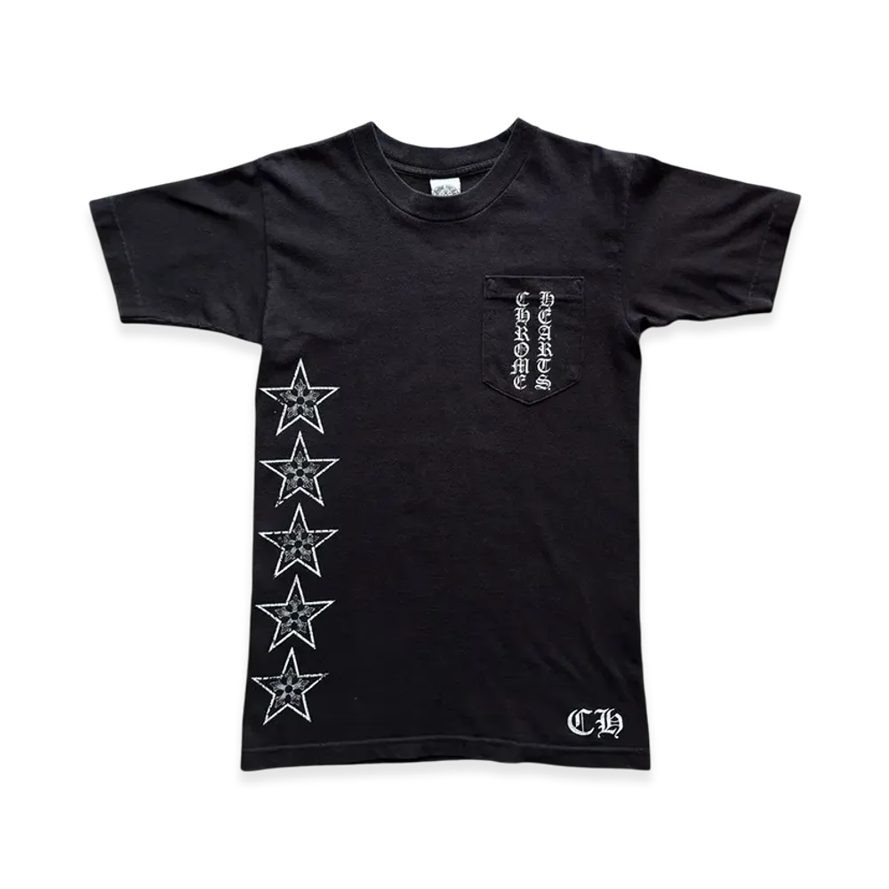 Chrome Hearts Star Vertical Logo T-Shirt "Black"