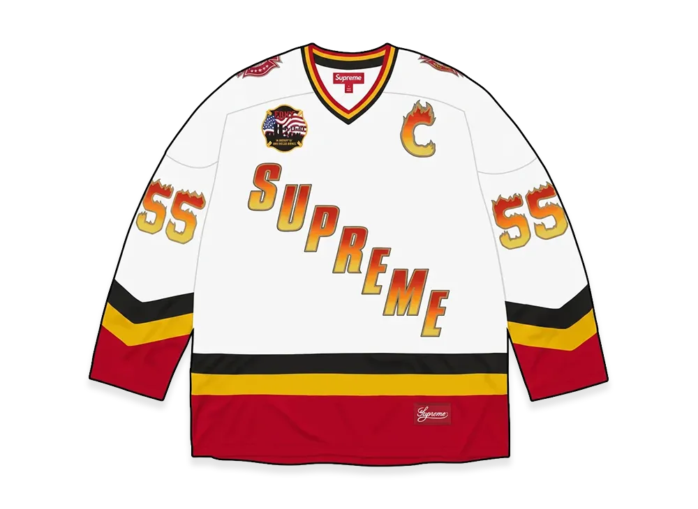 Supreme x FDNY Hockey Jersey "White"