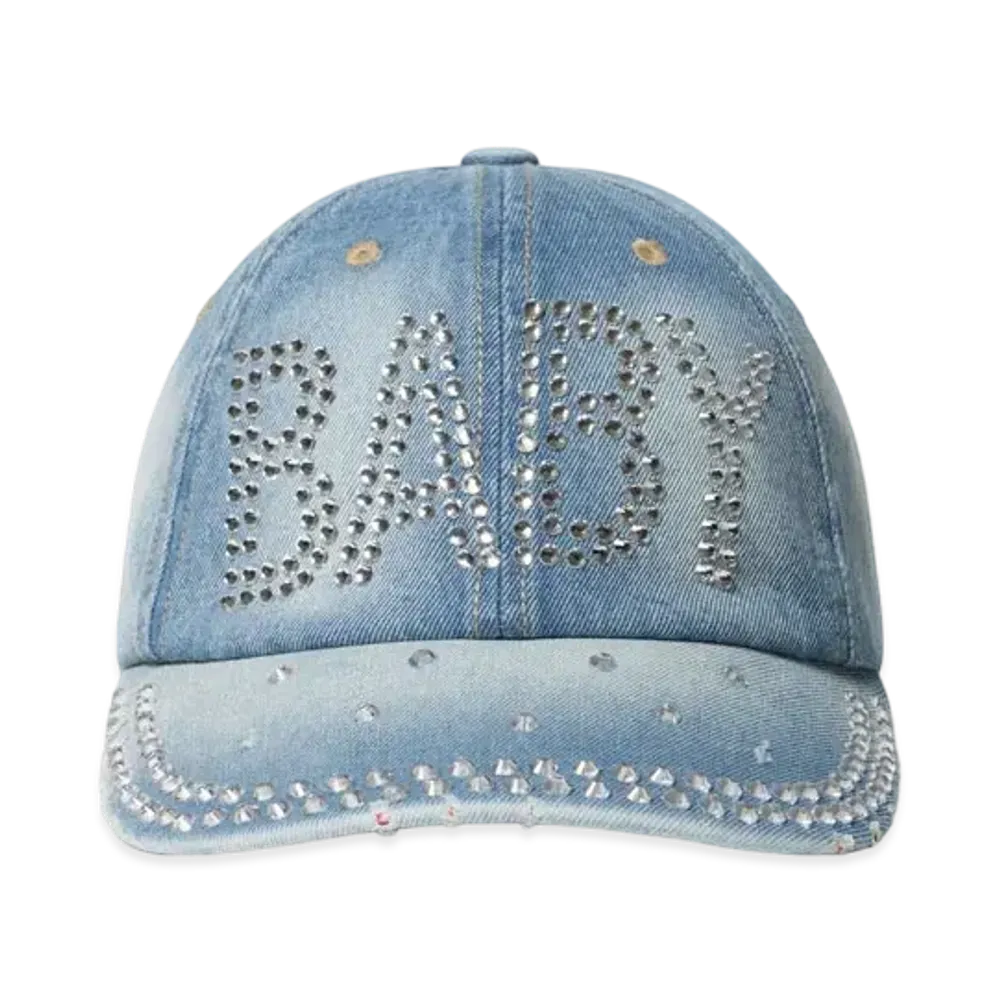 Blackeyepatch Rhinestone Baby Cap "Denim"