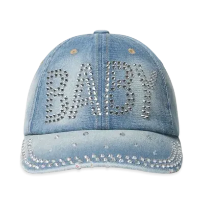 Blackeyepatch Rhinestone Baby Cap "Denim"