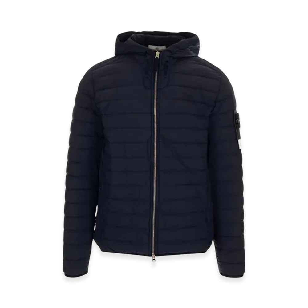 Stone Island 44525 Loom Woven Down Chambers Stretch Nylon-TC Jacket - 21SS "Navy Blue"