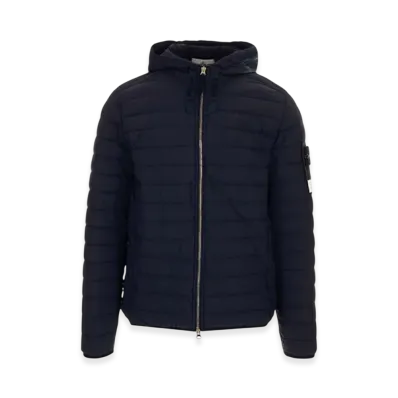 Stone Island 44525 Loom Woven Down Chambers Stretch Nylon-TC Jacket - 21SS "Navy Blue"
