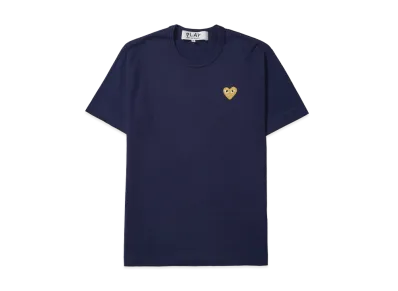 PLAY COMME des GARCONS CDG Gold Heart T-Shirt "Navy"