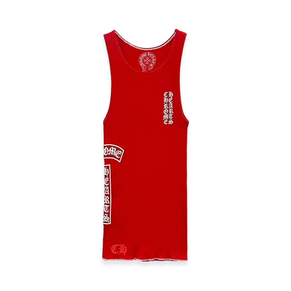 Chrome Hearts T Bar Bib Tank "Red"