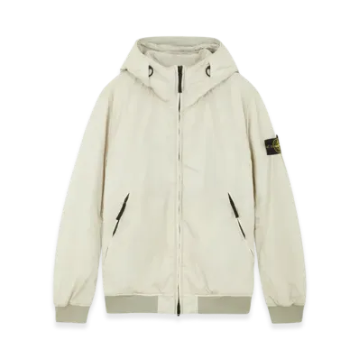 Stone Island 40823 Crinkle Reps Recycled Nylon Hooded Blouson - 24FW "Off White"