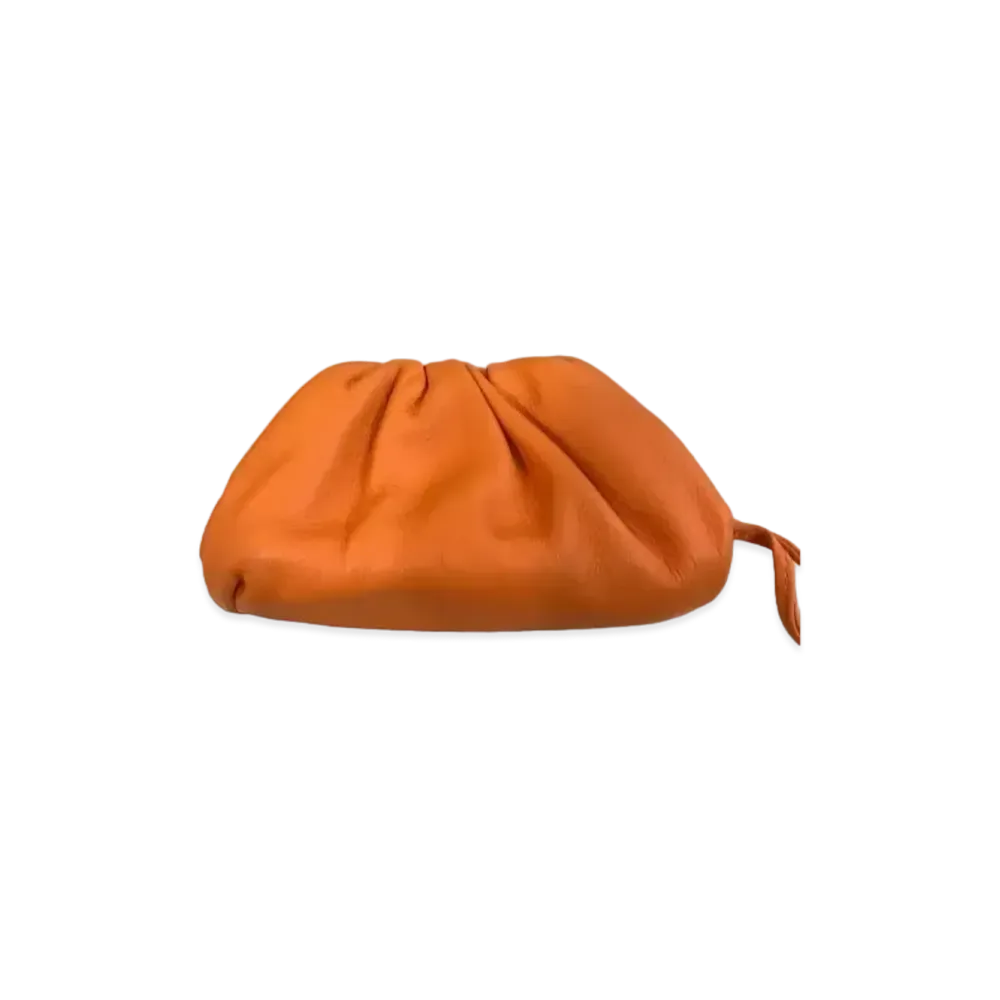Bottega Veneta The Pouch Shoulder Bag Calfskin Coin Purse "Orange"