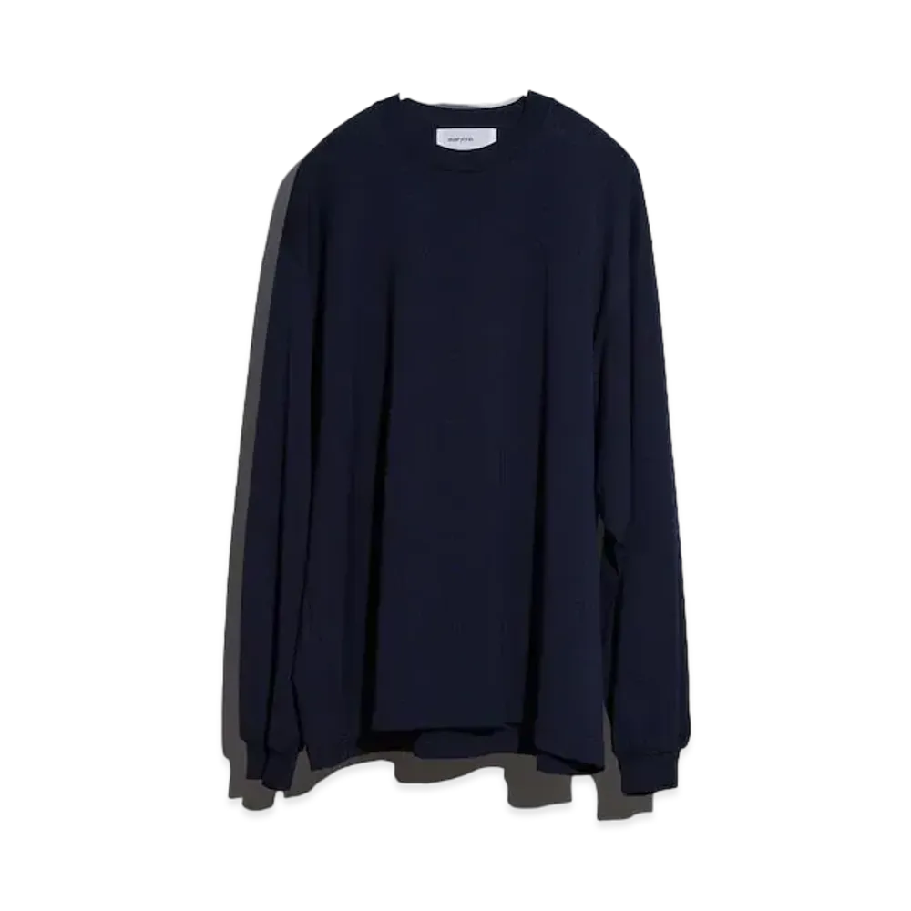 Everyone Cotton Long Sleeve T-Shirt "Navy"
