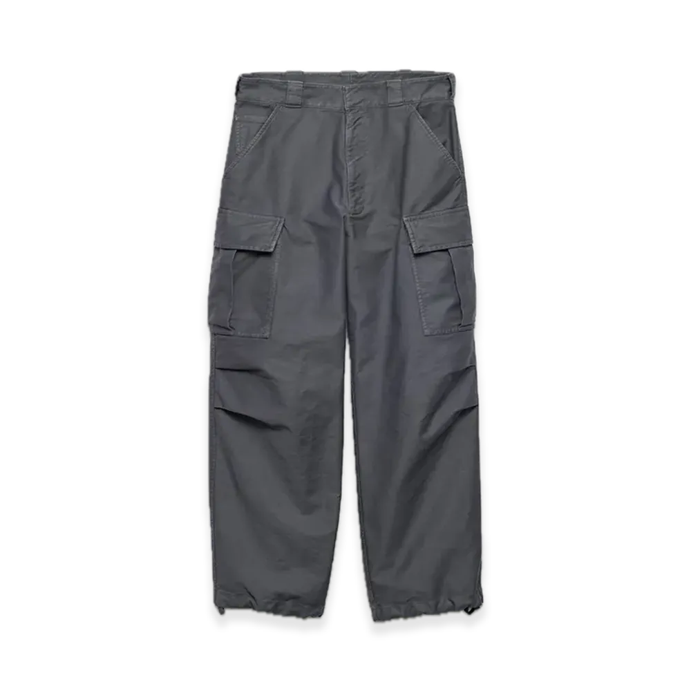 PRADA Cotton Cargo Pants "Silver Gray"