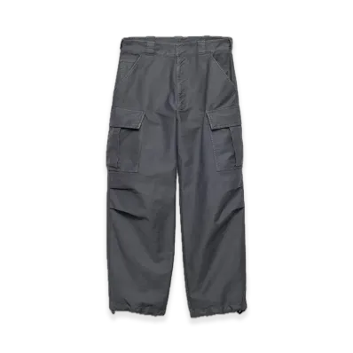 PRADA Cotton Cargo Pants "Silver Gray"