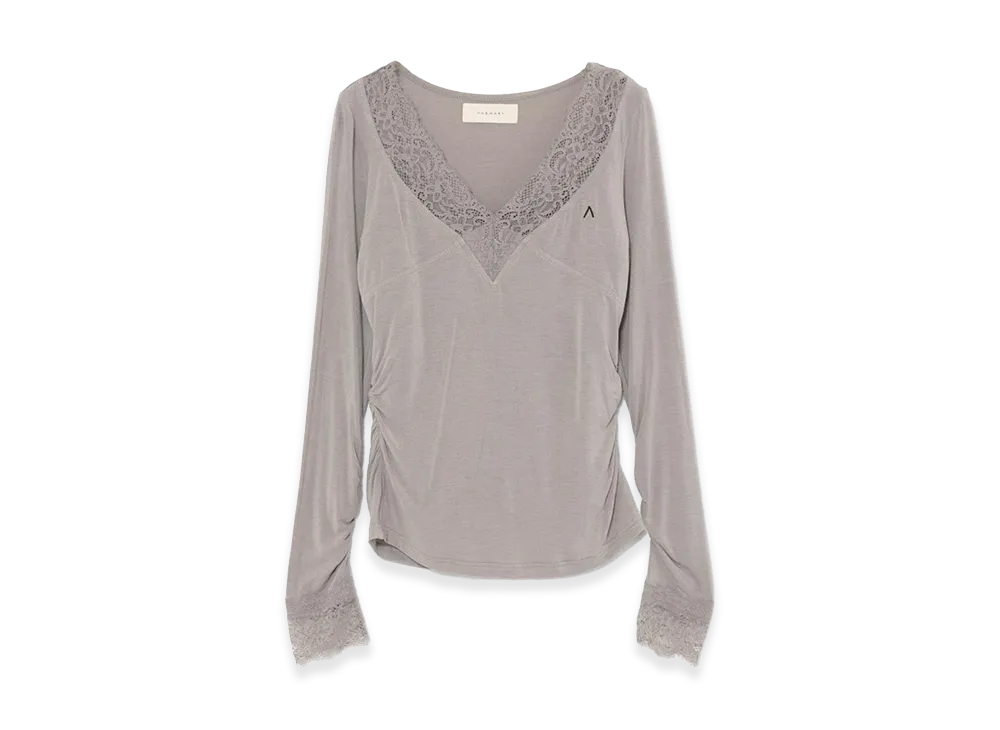 ANDMARY Women's Sara Lacey Tops "Greige"