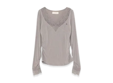 ANDMARY Women's Sara Lacey Tops "Greige"
