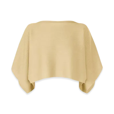 132 5. ISSEY MIYAKE Flat Rib Knit 2 "Cream Beige"