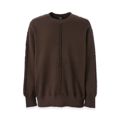 COMME des GARCONS HOMME Cotton Garment Dye Sweatshirt "Brown"