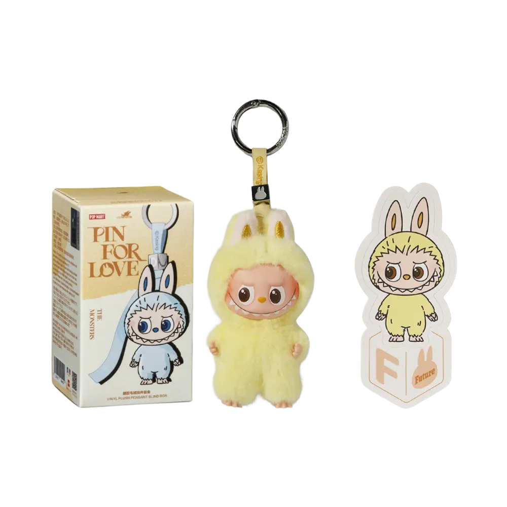 POP MART THE MONSTERS (LABUBU) Pin for Love Series-Vinyl Plush Pendant (A-M) F