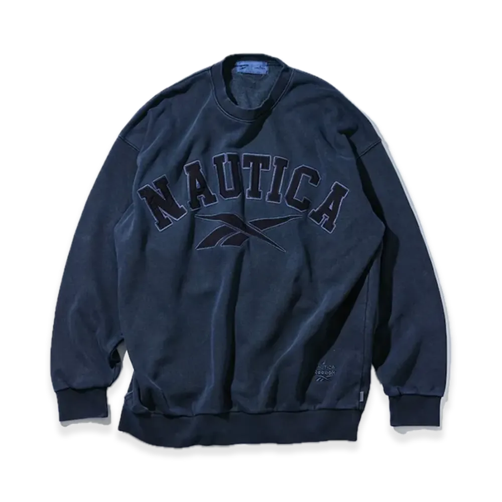 Reebok x NAUTICA Arc Logo Pigment Heavyweight Crewneck Sweat "Navy"