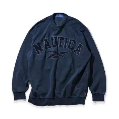 Reebok x NAUTICA Arc Logo Pigment Heavyweight Crewneck Sweat "Navy"