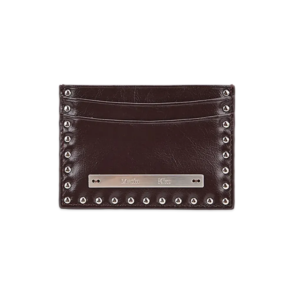 Matin Kim Western Stud Card Wallet "Brown"