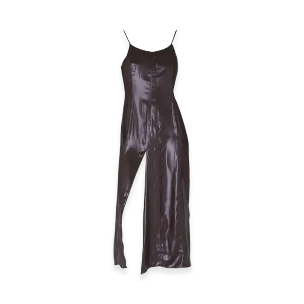 OUR LEGACY Women's Slip Evening Dress Liquid Poly "Glazed Brown"