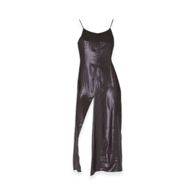 OUR LEGACY Women's Slip Evening Dress Liquid Poly "Glazed Brown"