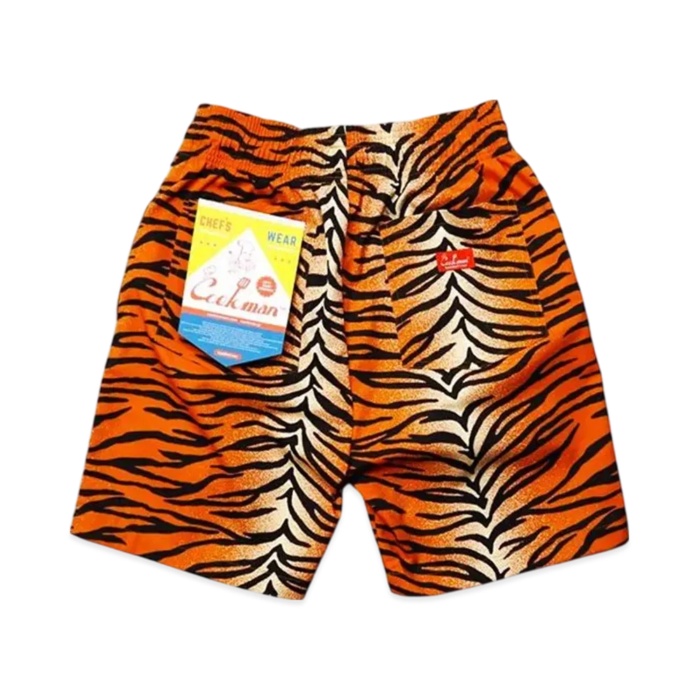 COOKMAN Chef Short Pants "Tiger/Orange"