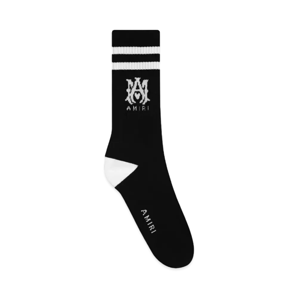 AMIRI MA Core Logo Socks "Black/White"