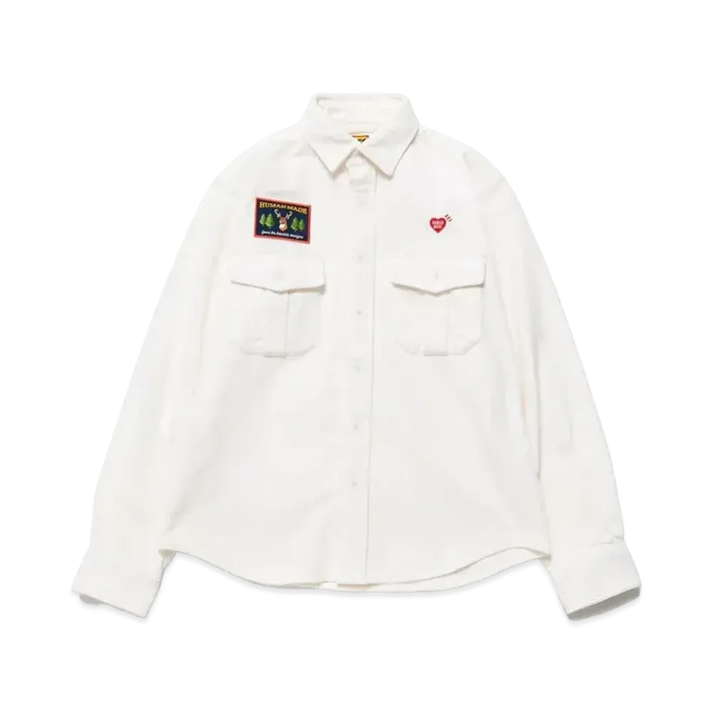HUMAN MADE CORDUROY WORKSHIRT "White"
