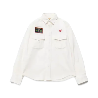 HUMAN MADE CORDUROY WORKSHIRT "White"