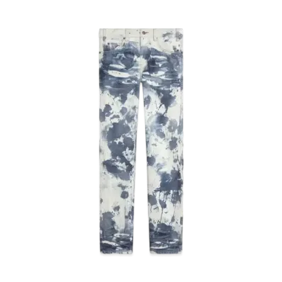 CELINE Slim Jeans / Bleached Denim "Camouflage Bleach Wash"