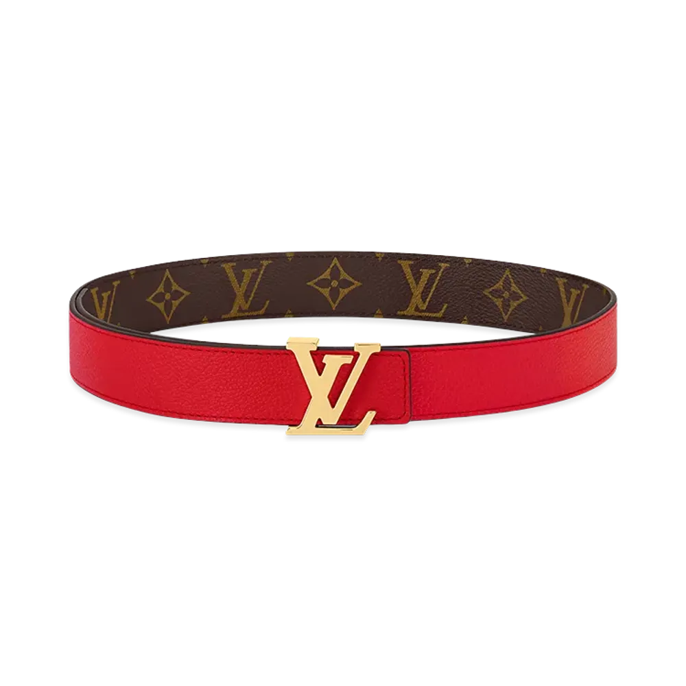 Louis Vuitton Belt LV Initials 30mm Reversible "Red"