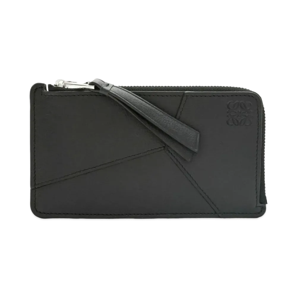 LOEWE Puzzle Long Coin Card Holder Classic Calf "Black"