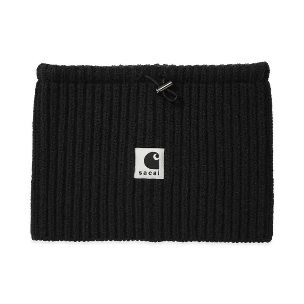 sacai x Carhartt WIP Wool Knit Neck Warmer "Black"